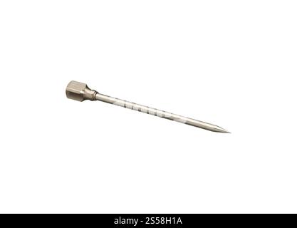 Medical siringa ago isolato su bianco Foto Stock