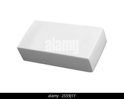 piastrelle in ceramica bianca su sfondo isolato Foto Stock