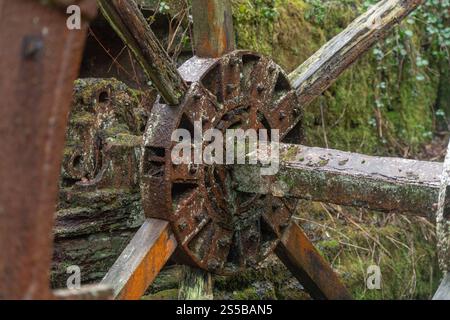Wheal Arthur presso l'area industriale del patrimonio culturale della valle di Tregargus in Cornovaglia, Regno Unito Foto Stock