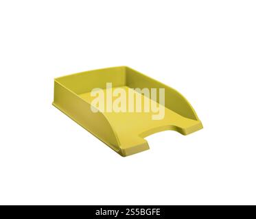 Vassoio per pappe da ufficio isolato su sfondo bianco Foto Stock