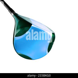 Bastoncino da golf isolato su sfondo bianco. Bastone da golf isolato su bianco Foto Stock