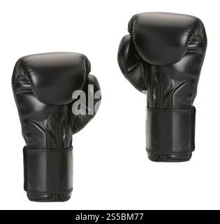 guanti da boxe par su sfondo bianco. guanti da boxe par su un bianco Foto Stock