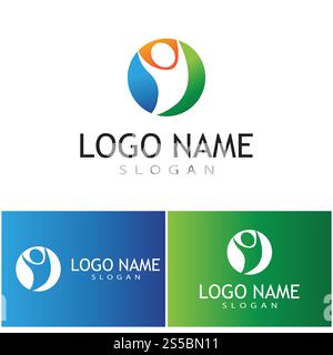 Icona di persone del gruppo di lavoro illustrazione vettoriale design Foto Stock