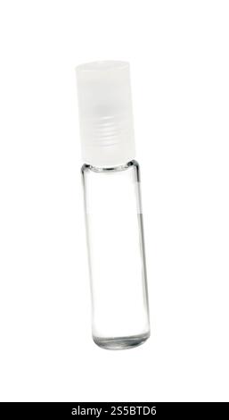 Provetta vuota isolata su sfondo bianco. Provetta vuota Foto Stock