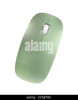 mouse verde isolato su sfondo bianco. topo verde isolato Foto Stock