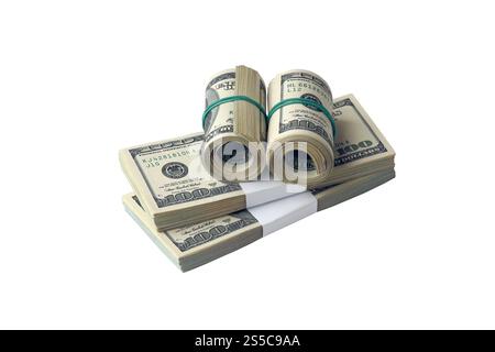 Diverse lenti fotografiche giacciono su uno sfondo di legno marrone. Spazio per il testo Foto Stock