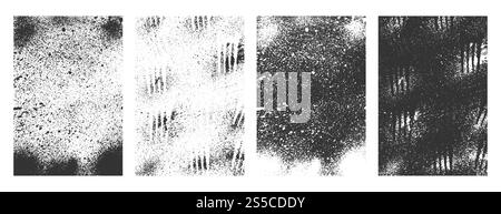 texture grunge collezione di cornici in forma rettangolare Foto Stock