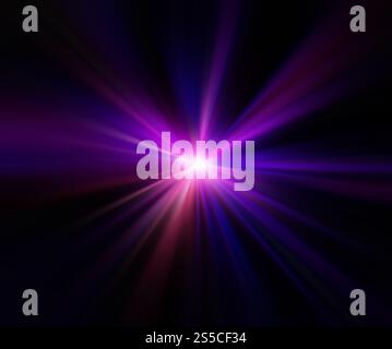 Sfocatura della luce che crea un effetto di velocità. Illustrazione grafica del computer. Sfocatura della luce che crea un effetto di velocità Foto Stock