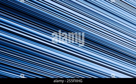Illustrazione, motivo diagonale bianco e blu astratto che crea uno sfondo dinamico e moderno. Foto Stock