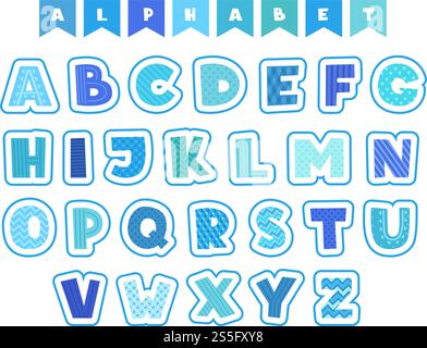 Alfabeto dei cartoni animati. Lettere caratteri simboli e numeri caratteri vettoriali colorati divertenti isolati. Illustrazione dell'istruzione alfabetica e dell'inglese con caratteri colorati. Alfabeto dei cartoni animati. Lettere caratteri simboli e numeri caratteri vettoriali colorati divertenti isolati Illustrazione Vettoriale