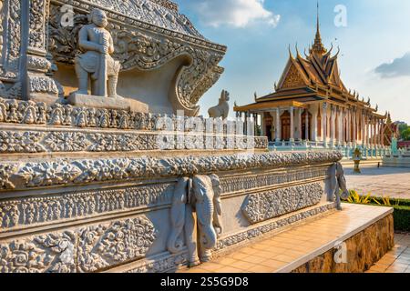 Il Palazzo reale di Phnom Penh, Cambogia, Asia Foto Stock