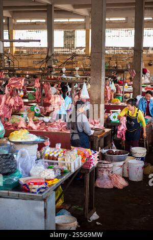 Mercato centrale di Battambang, Cambogia, Asia Foto Stock