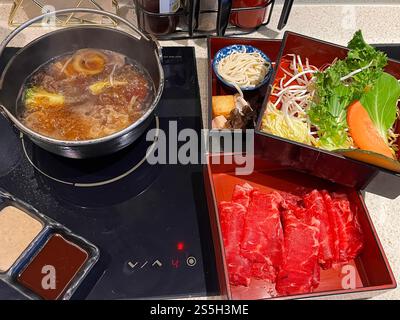 Shabu, hot pot seoul Corea Foto Stock