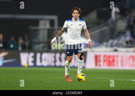 Roma, Lazio, Italia. 10 gennaio 2025. Durante la partita di calcio di serie A SS Lazio - Como 1907 allo Stadio Olimpico il 10 gennaio 2025 a Roma, Italia. (Credit Image: © Ciro De Luca/ZUMA Press Wire) SOLO PER USO EDITORIALE! Non per USO commerciale! Foto Stock