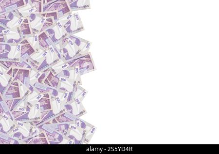 Banca centrale delle Filippine su 100 Pison Filippine schema di chiusura della banconota monetaria. Fattura della valuta nazionale delle Filippine. Banca centrale delle Filippine attiva Foto Stock