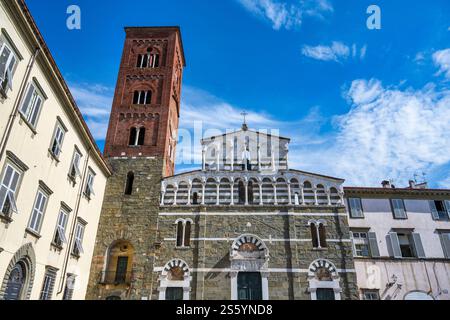 Chiesa di San Pietro Somaldi in Piazza San Pietro Somaldi a Lucca, provincia di Lucca, Toscana, Italia Foto Stock