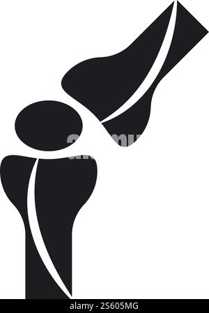 Vettore di illustrazione del logo medico umano osseo Illustrazione Vettoriale
