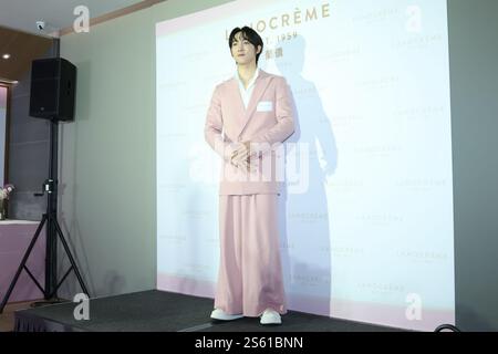 Taipei. 15 gennaio 2025. L'attore taiwanese KURT partecipa all'evento di lancio del marchio SkinCare a Taipei, il 15 gennaio 2025. (Foto di Costfoto/NurPhoto) credito: NurPhoto SRL/Alamy Live News Foto Stock