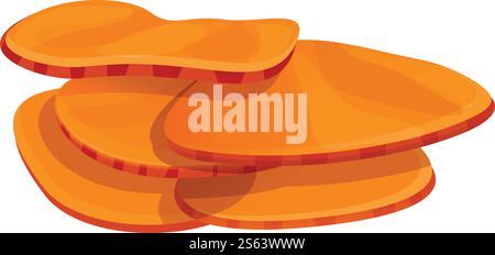 Icona del fungo corallino. Cartone animato dell'icona vettoriale dei funghi corallini per il web design isolato su sfondo bianco. Icona dei funghi coralli, stile cartoni animati Illustrazione Vettoriale