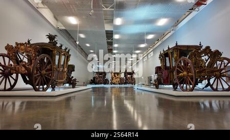 National Coach Museum o Museu Nacional dos Coches a Belem, Lisbona, Portogallo Foto Stock