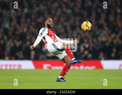 Londra, Regno Unito. 15 gennaio 2025. Raheem Sterling (A) alla partita Arsenal contro Tottenham Hotspur EPL, all'Emirates Stadium di Londra, Regno Unito il 15 gennaio 2025. Crediti: Paul Marriott/Alamy Live News Foto Stock
