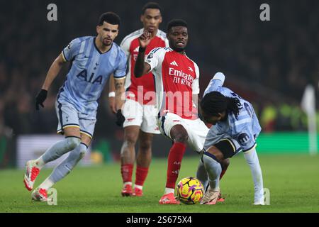 Londra, Regno Unito. 15 gennaio 2025. Thomas Partey dell'Arsenal durante la partita di Premier League all'Emirates Stadium di Londra. Il credito per immagini dovrebbe essere: Simon Bellis/Sportimage Credit: Sportimage Ltd/Alamy Live News Foto Stock