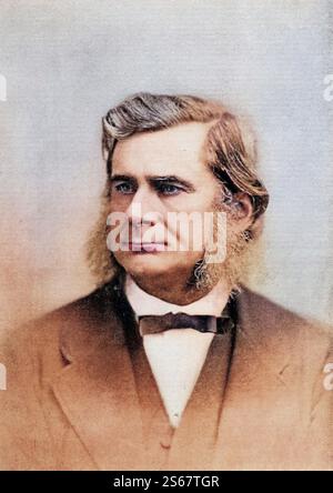 Thomas Henry Huxley, 1825-1895. Englischer Physiologe, Anatom, Zoologe, Anthropologe, Agnostiker und Pädagoge. Aus dem Buch „la Biblioteca Internazionale di Letteratura famosa“. Veröffentlicht a Londra 1900. Band XVIII., Historisch, digital restaurierte Reproduktion von einer Vorlage aus dem 19. Jahrhundert, data record non dichiarata Foto Stock