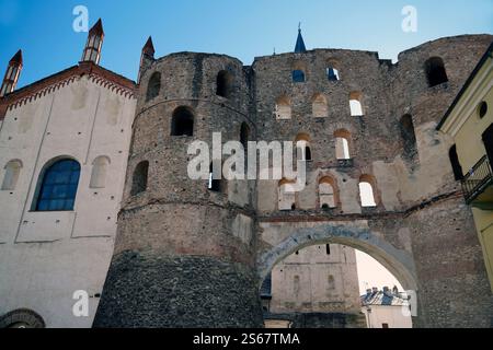 Porta Savoy, Susa, Piemonte, Italia Foto Stock