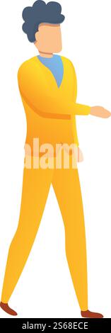 Icona del responsabile distributore. Cartoni animati dell'icona vettoriale del gestore distributori per la progettazione Web isolati su sfondo bianco. Icona del responsabile del distributore, stile cartone animato Illustrazione Vettoriale