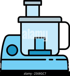 Icona del mixer per elettrodomestici. Delineare l'icona vettoriale del mixer per elettrodomestici per la progettazione Web isolata su sfondo bianco. Icona del mixer per elettrodomestici, stile del contorno Illustrazione Vettoriale
