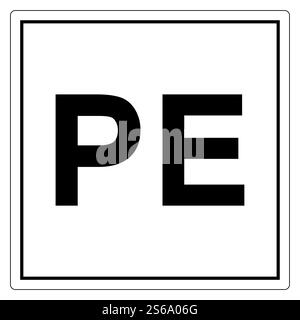 Simbolo di terra fisica Isola di segno su sfondo bianco,Illustrazione vettoriale EPS.10 Illustrazione Vettoriale