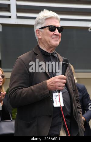 David Lynch al Birthday fan Gathering di Ringo Starr alla Capitol Records di Hollywood, California, il 7 luglio 2015. Crediti: David Edwards/MediaPunch Foto Stock