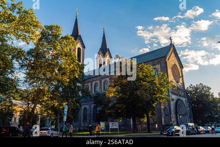 Praha, chiesa Cechia dei Santi Cirillo e Metodio Foto Stock