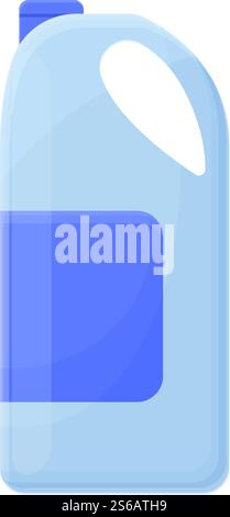 Icona della soluzione detergente. Cartina dell'icona vettoriale della soluzione di pulizia per la progettazione Web isolata su sfondo bianco. Icona della soluzione detergente, stile cartone animato Illustrazione Vettoriale