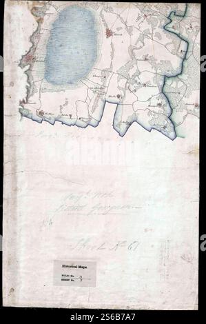 Mappa generale dei villaggi nella divisione meridionale del territorio di Delhi, 1829–30 (F03-03). Foto Stock