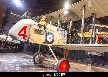 Knights of the Sky WW1 Exhibition, Omaka Aviation Heritage Centre, Omaka, Blenheim (Waiharakeke), Marlborough Region, South Island, nuova Zelanda Foto Stock