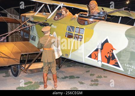 Knights of the Sky WW1 Exhibition, Omaka Aviation Heritage Centre, Omaka, Blenheim (Waiharakeke), Marlborough Region, South Island, nuova Zelanda Foto Stock