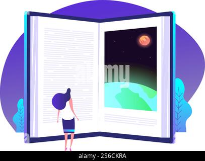 Concetto di conoscenza del libro. Libri porta alla conoscenza biblioteca globale istruzione insegnamento mondo di apprendimento business vettore background. Illustrazione di porte aperte alla letteratura, lettura dell'immaginazione. Concetto di conoscenza del libro. Libri porta alla conoscenza biblioteca globale istruzione insegnamento mondo di apprendimento business vettore background Illustrazione Vettoriale