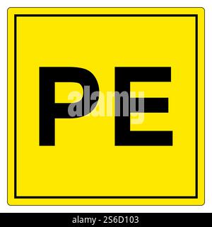 Simbolo di terra fisica, illustrazione vettoriale, Isola su etichetta di sfondo bianco. EPS10 Illustrazione Vettoriale