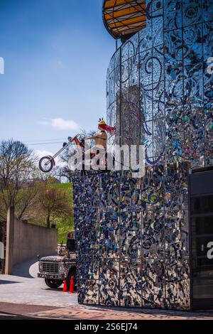 Baltimore, MD USA - 10 aprile 2018: Situato nel Federal Hill District, l'American Visionary Art Museum è specializzato in arte esterna. Foto Stock