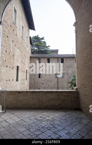 Un'immagine dell'edificio di Urbino Marche in Italia Foto Stock