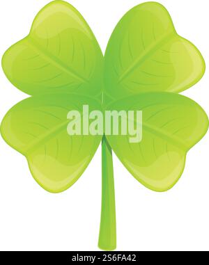 Icona della cultura Clover. Cartone animato dell'icona del vettore di cultura del trifoglio per il web design isolato su sfondo bianco. Icona della cultura Clover, stile cartoon Illustrazione Vettoriale