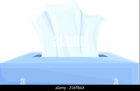 Icona carta velina. Cartoni animati con icona vettoriale di carta velina per il web design isolato su sfondo bianco. Icona carta velina, stile cartone animato Illustrazione Vettoriale