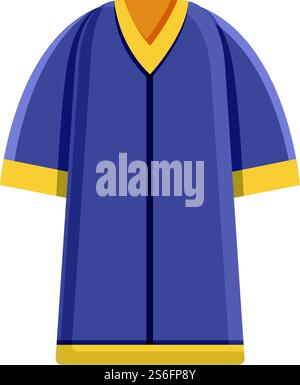 Icona abiti di grado. Cartoni animati con l'icona vettoriale degli abiti di grado per il web design isolato su sfondo bianco. Icona abiti di grado, stile cartone animato Illustrazione Vettoriale