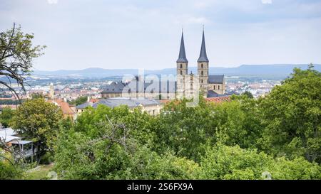 Una immagine di una vista panoramica di Bamberg Baviera Germania Foto Stock