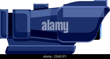 Icona Sniperscope. Cartone animato dell'icona vettoriale Sniperscope per il web design isolato su sfondo bianco. Icona Sniperscope, stile cartone animato Illustrazione Vettoriale