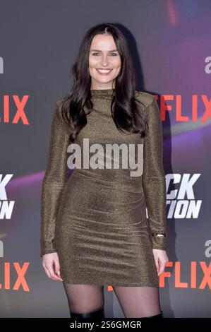Jana Riva Beim Screening des Netflix Films 'Back in Action' im Zoo Palast. Berlino, 15.01.2025 Foto Stock