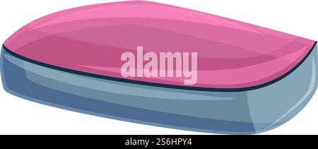 Icona della fetta di pesce. Cartoon of Fish slice Vector icon for web design isolated on white background. Icona della fetta di pesce, stile cartoni animati Illustrazione Vettoriale