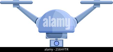 Icona della tecnologia dei droni. Cartoon dell'icona vettoriale della tecnologia Drone per il web design isolato su sfondo bianco. Icona della tecnologia dei droni, stile dei cartoni animati Illustrazione Vettoriale