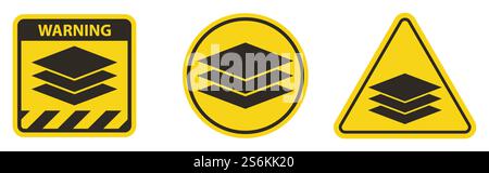 Simbolo icona livelli segno Isola su sfondo bianco,Illustrazione vettoriale Illustrazione Vettoriale